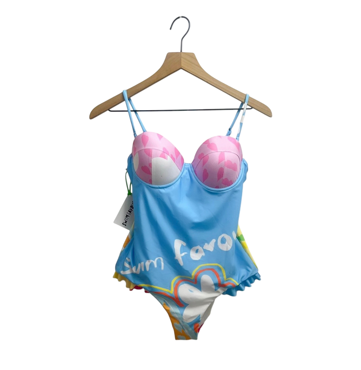 Enterizo Bustier Teddy Blue