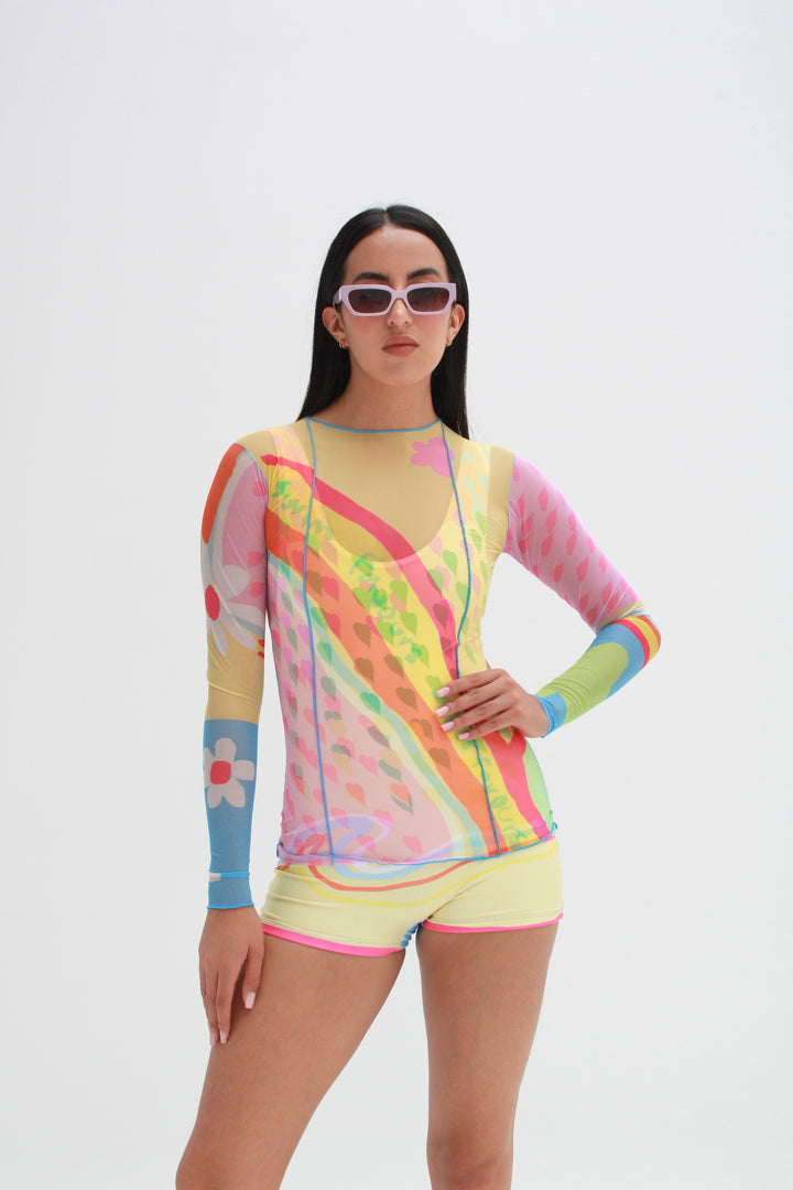 Blusa Mesh Cotton